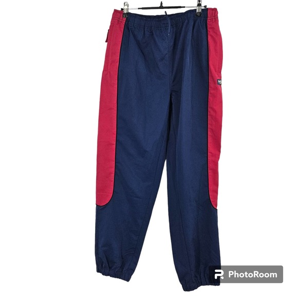 Madhappy Pants - Madhappy Jogger Pant Blue Red Lora Warmup Elastic Waist Pull On Activewear Sz L
